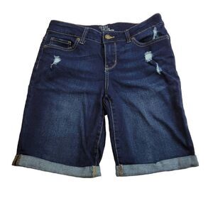 Time & Tru denim Bermuda shorts 6